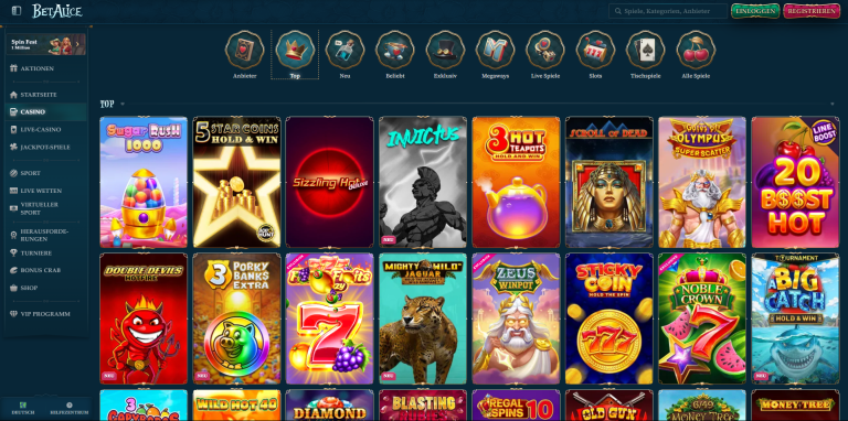 BetAlice Top Casinos