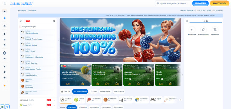 Beteum Casino Sportwetten