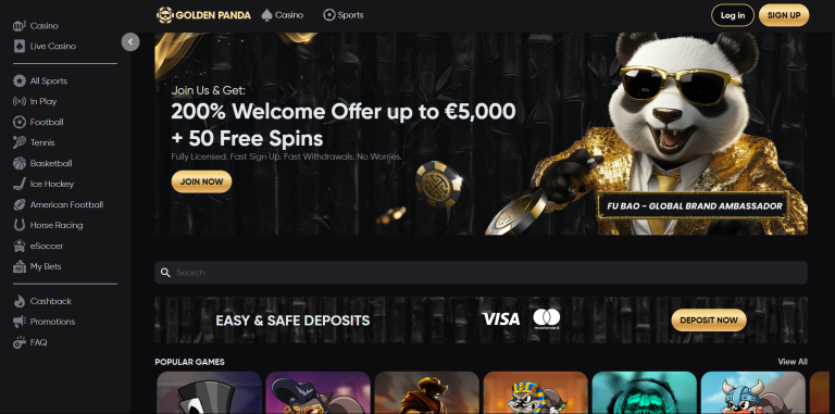 GoldenPanda Homepage