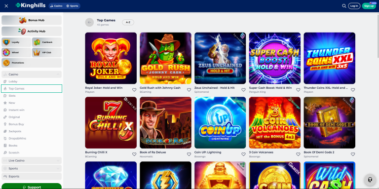 Kinghills Casino Page