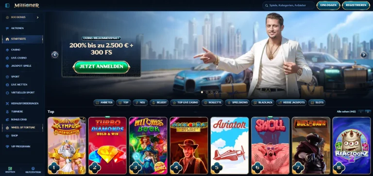 Millioner Casino Startseite