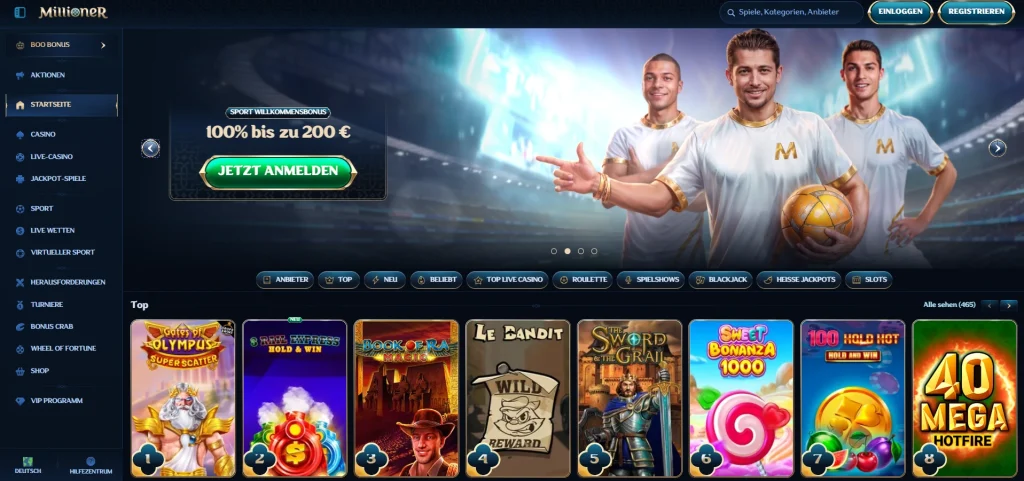 Millioner Casino Sportbonus
