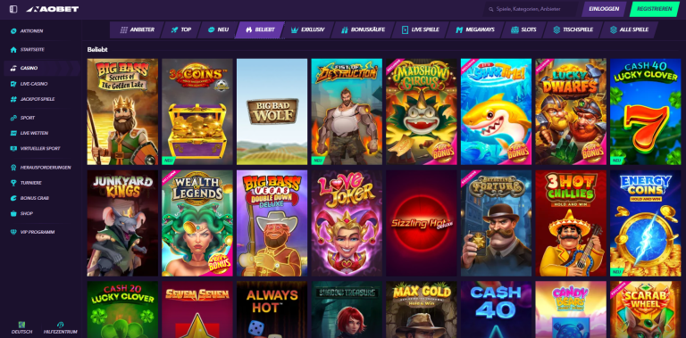 Naobet Beliebte Spiele