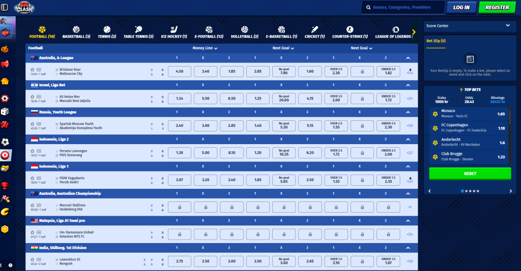 BigClash Betting Site (English)