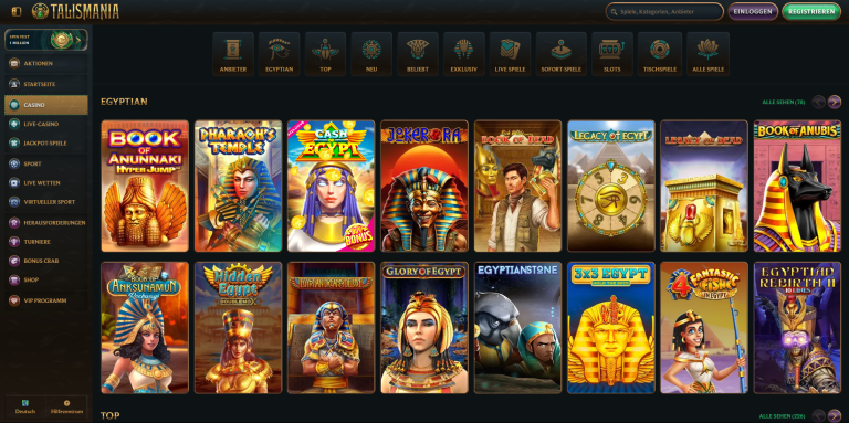 Talismania Casino Seite