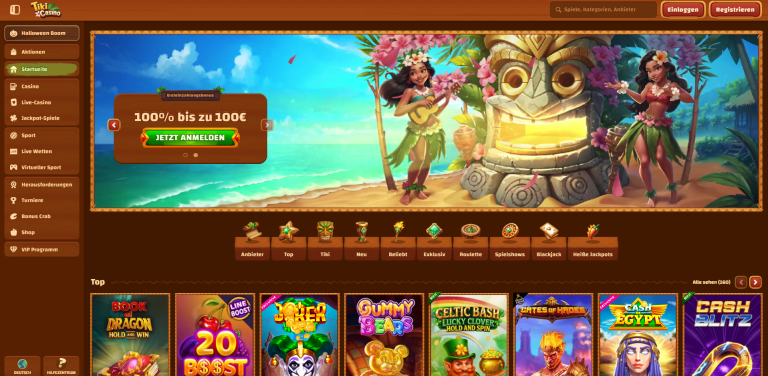 Tiki Casino Sportbonus