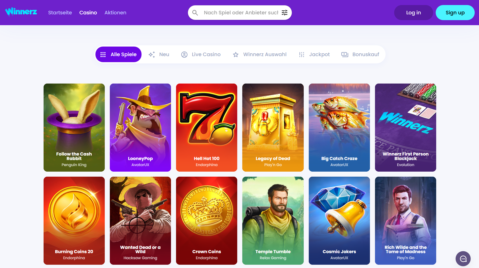 Winnerz Casino Games