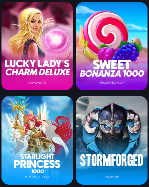 La lobby dei giochi di Instant Casino