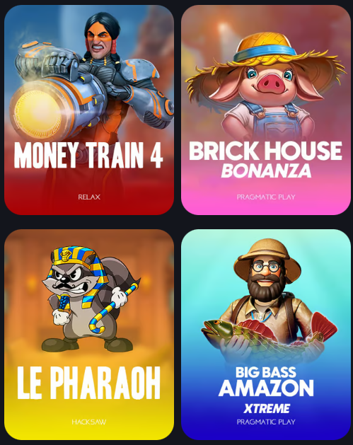 La lobby dei giochi di Instant Casino