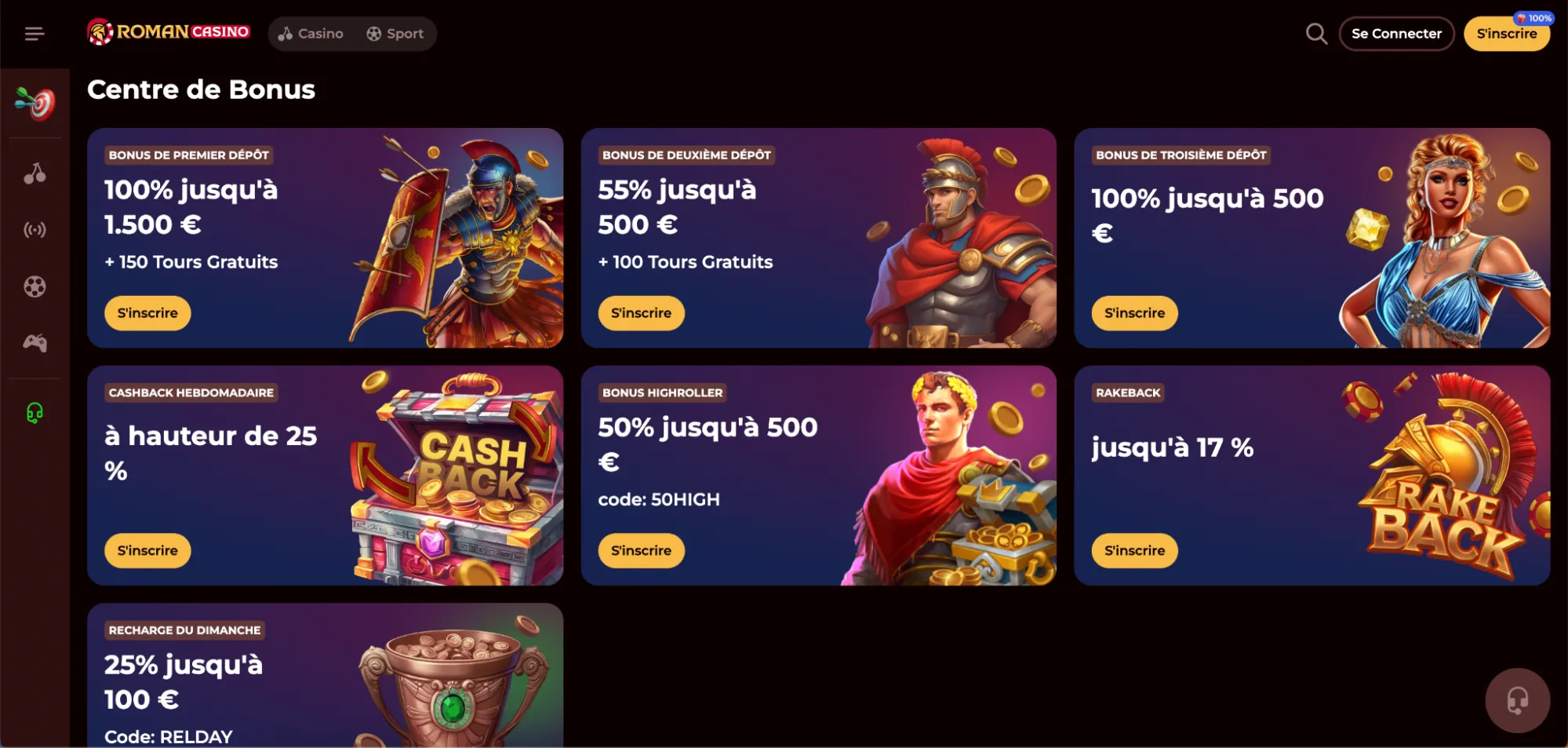roman casino bet