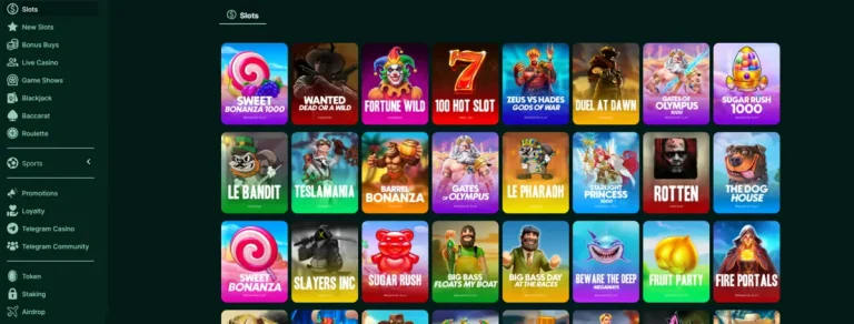 TG Casino pelivalikoima