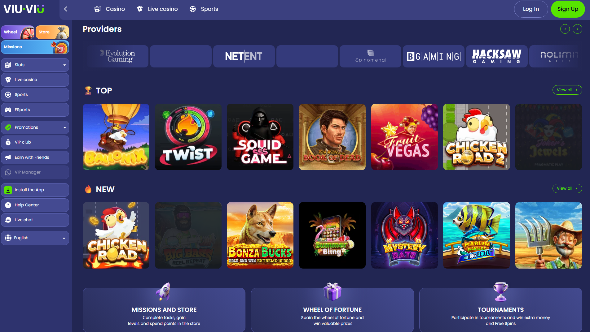viu-viu casino rollette
