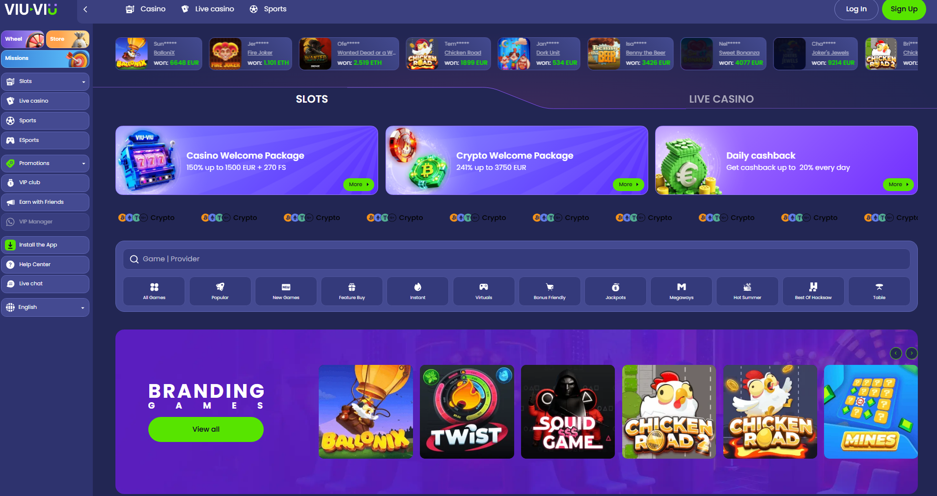 viu-viu casino sports